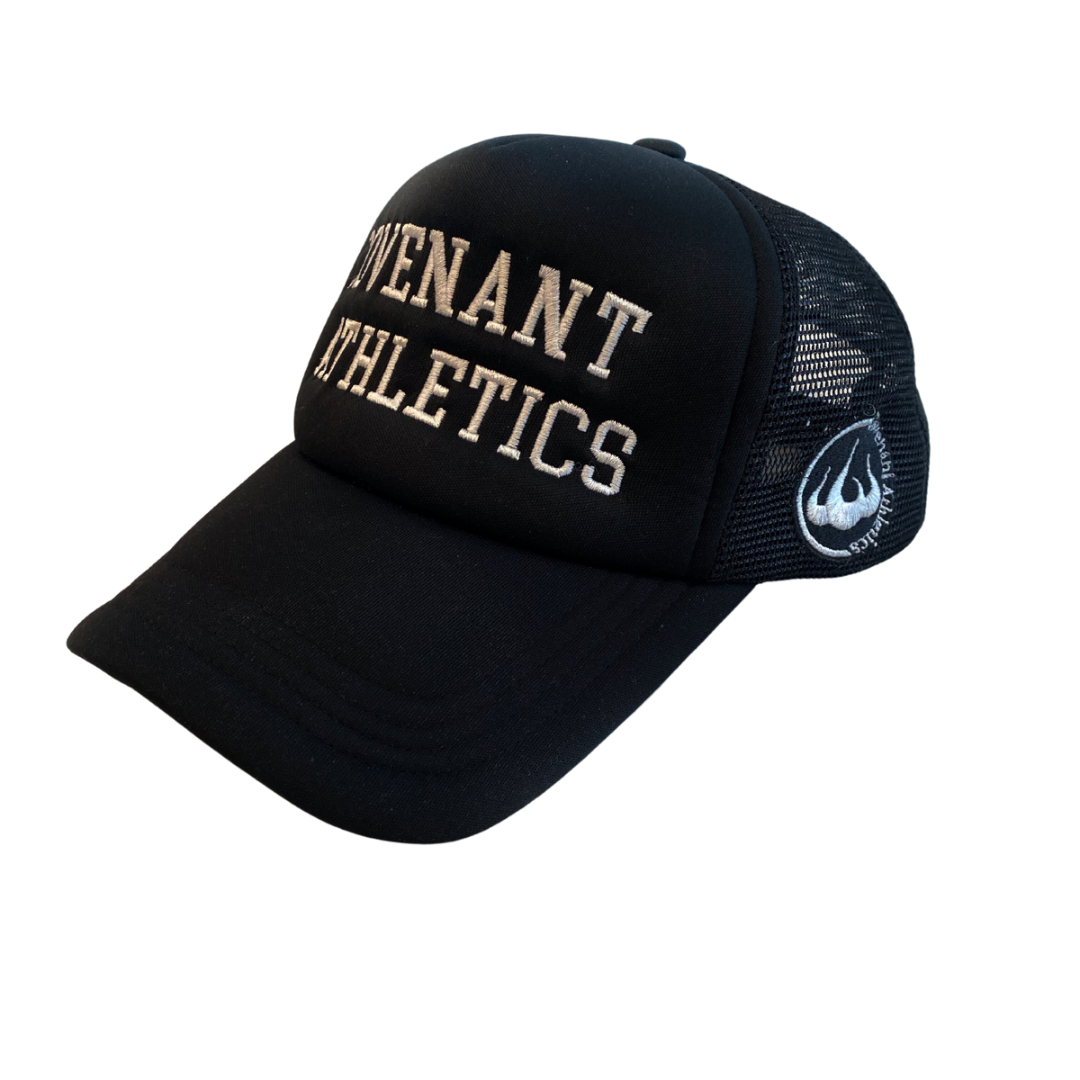 Covenant Embroidered Trucker Hat "Black"